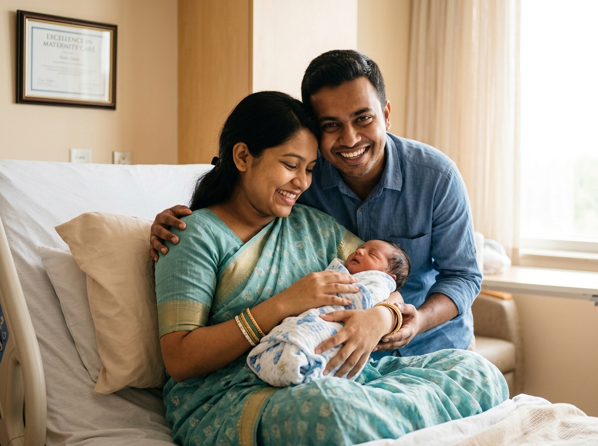 Bangladeshi family welcoming a new life